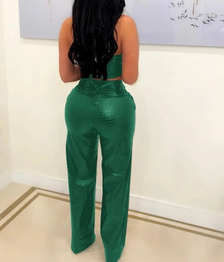 It Girl High Waisted Flared Pants Set