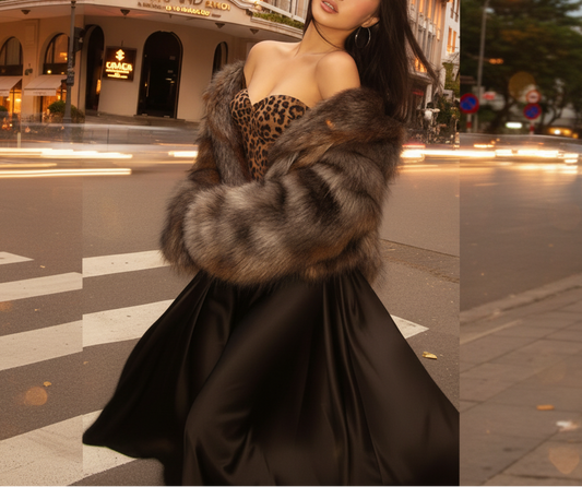 Spirit Animal Leopard Corset Tube Top