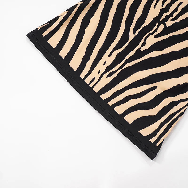 Naughty By Nature Zebra Print Strapless Mini Dress