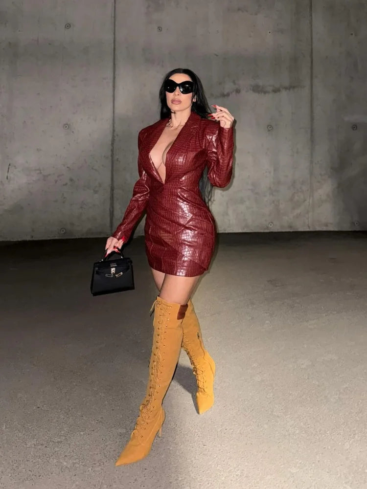 High Value Robed Blazer Mini Dress