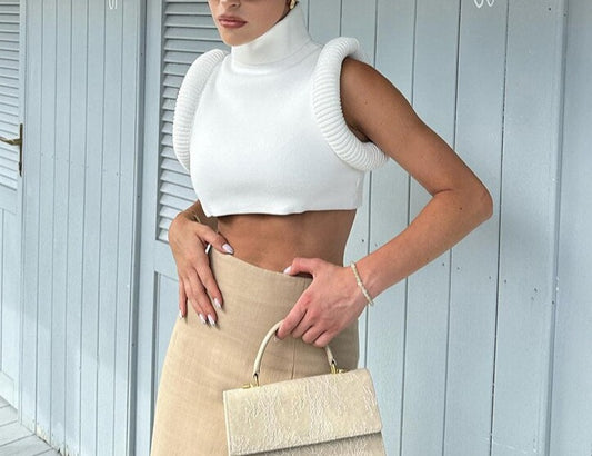Lux Sculptured Crop Top