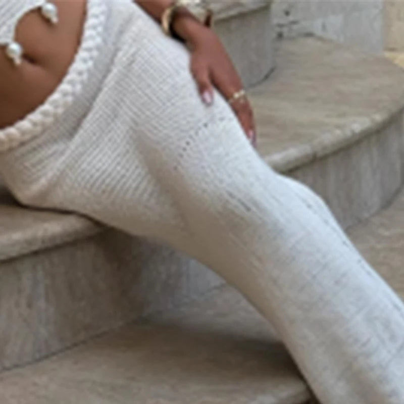 Like What You Sea Crochet Tube Top Skirt Set