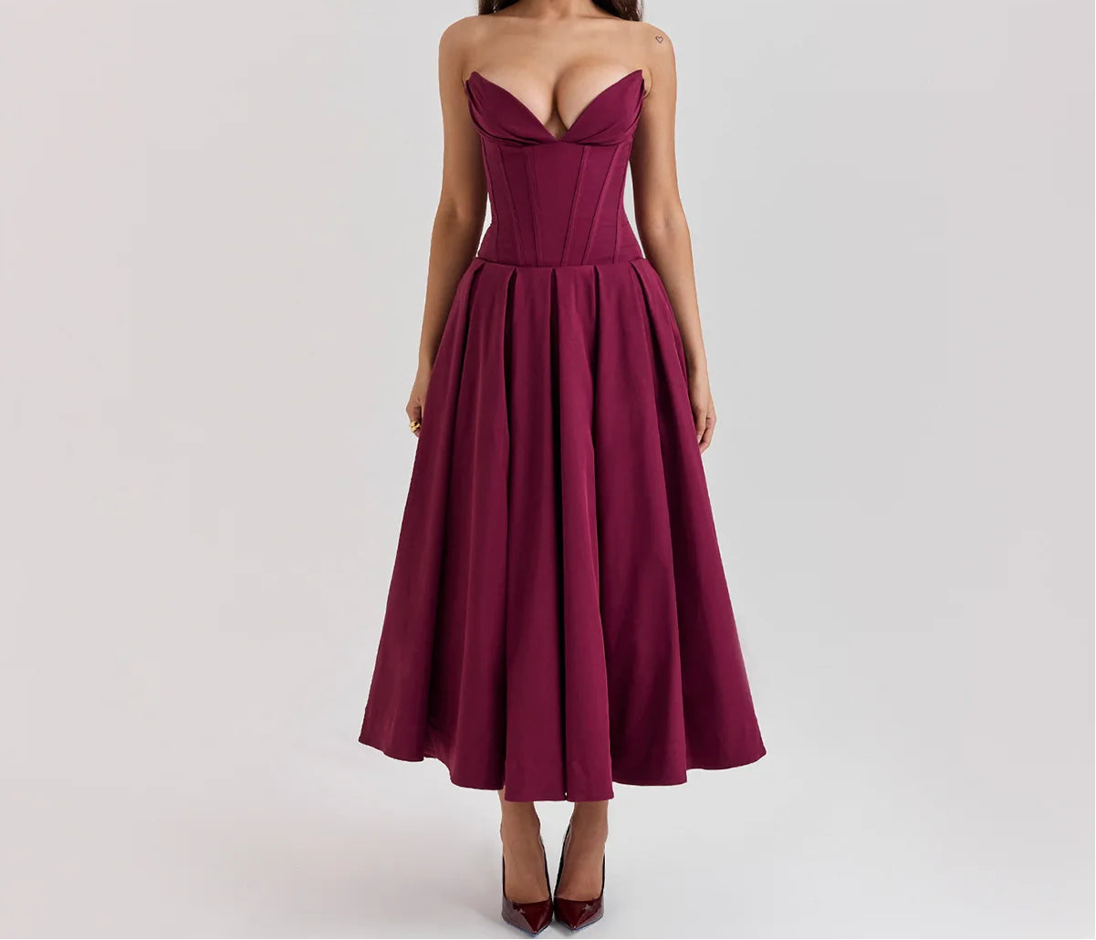 Princess Diary Strapless A-Line Corset Dress