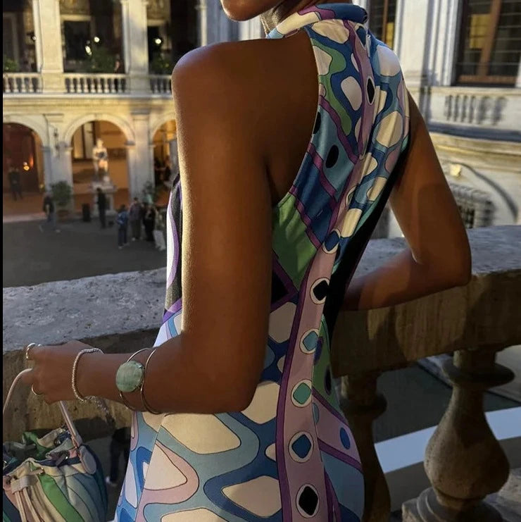 EmpiHER Multicolor Halter Jumpsuit