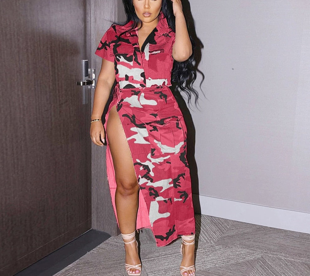 Love & War Camo Skirt Set
