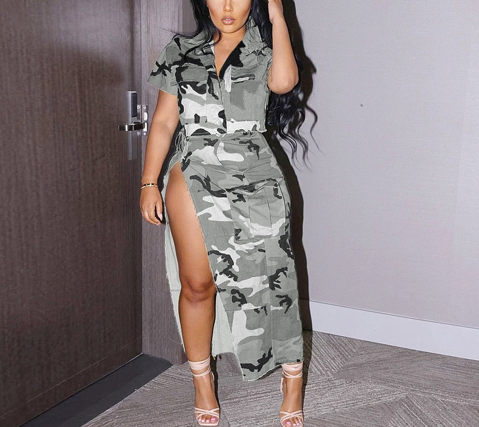Love & War Camo Skirt Set