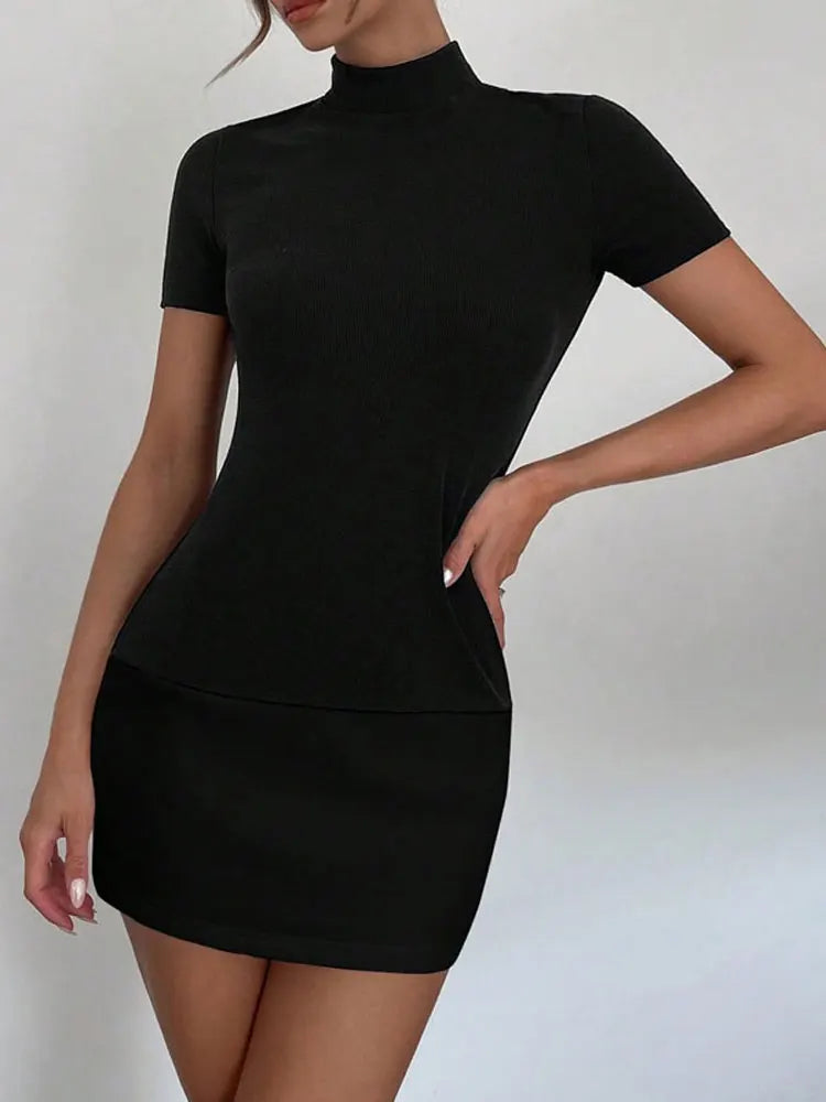 Never Too Much Sheath Drop Waist Mini Dress