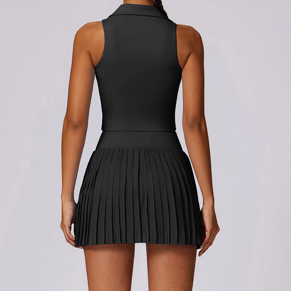 My Turn Pleated Skort Athleisure Set