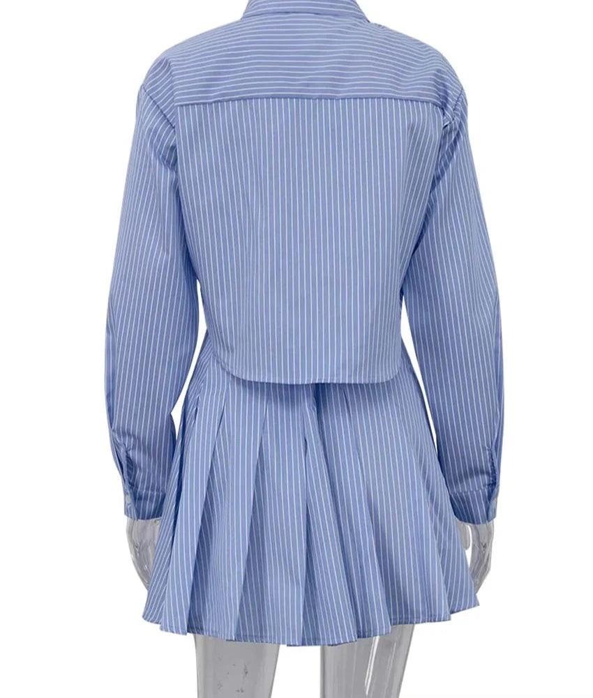 No Competition High Waist Pleated Tennis Skirt Set