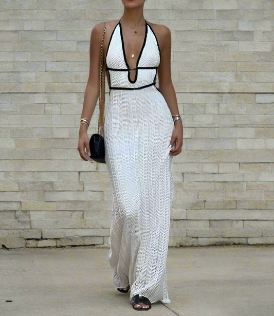 Walk in The Park Boho Halter Dress