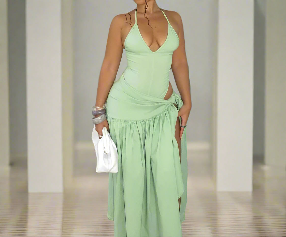 Arrivederci Bodysuit Swimsuit + Wrap Maxi Skirt