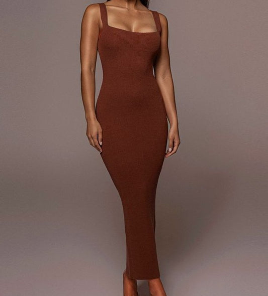 Out in Italy Ribbed Maxi