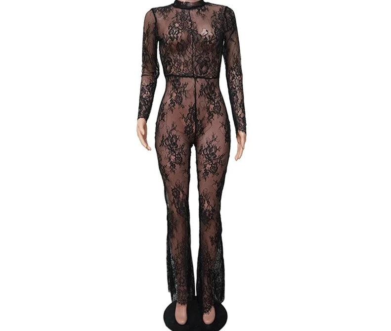 Main Attraction Lace Jumpsuit