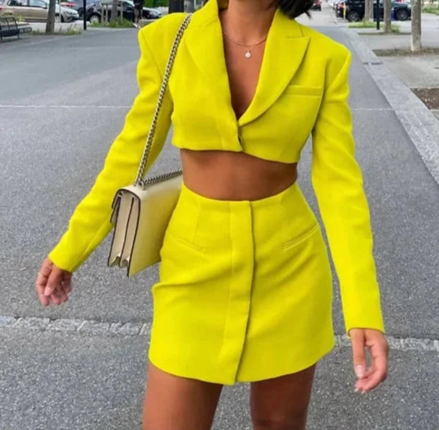 Highlight of the Show Cut Out Open Front Blazer Mini Dress