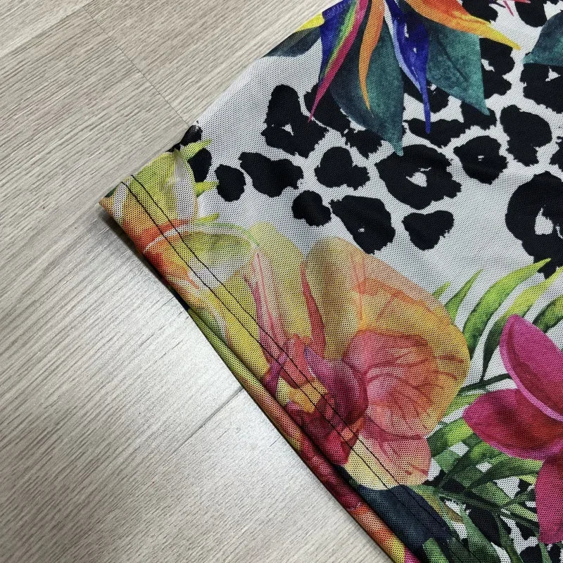 Rooftop Floral Print Halter Mini Dress