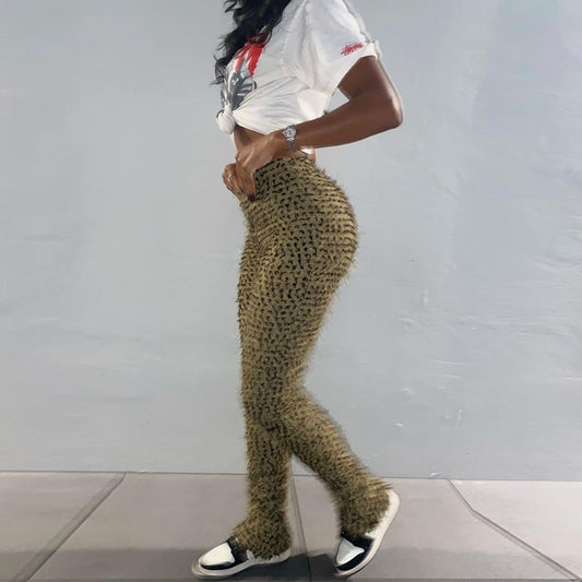 Animal Instinct Leopard Print Pants