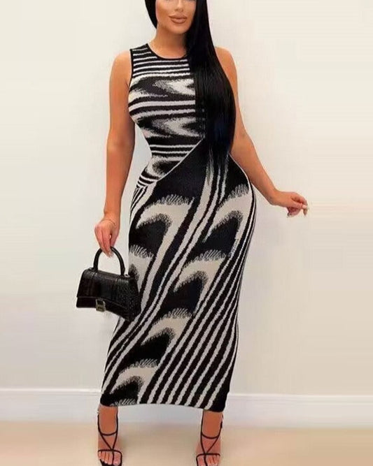 Marble Floors Maxi Dress