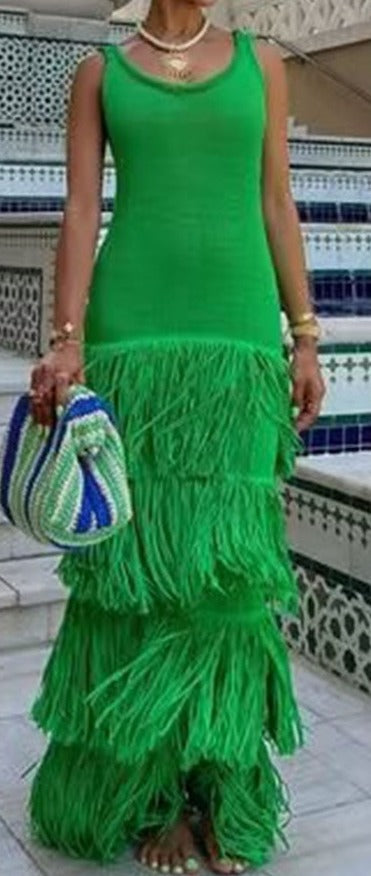 Special Invite Boho Fringe Dress